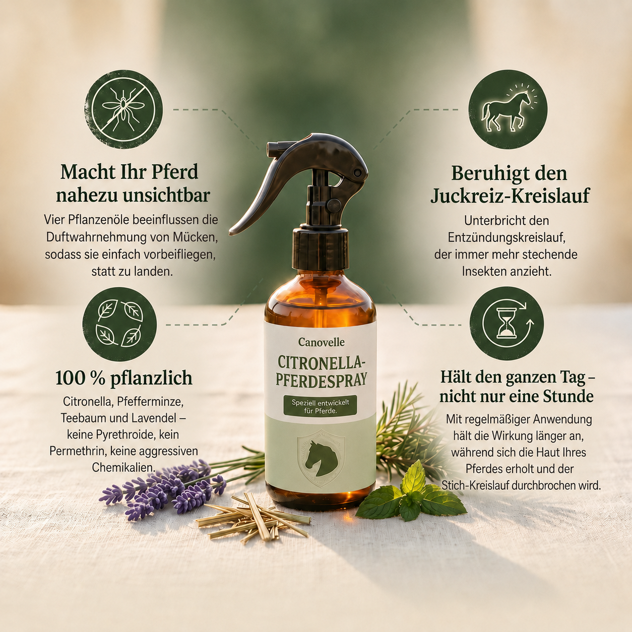 Canovelle Insektenspray für Pferde und Ponys